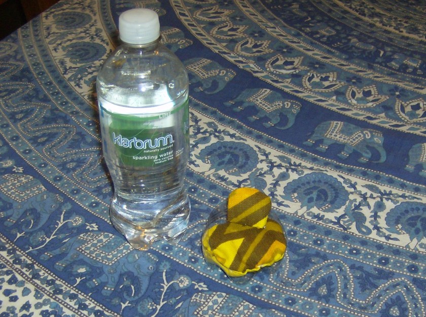 Hit or miss? Klarbrunn bottle turned modern chair. Photo by Holly Tierney-Bedord. All rights reserved.