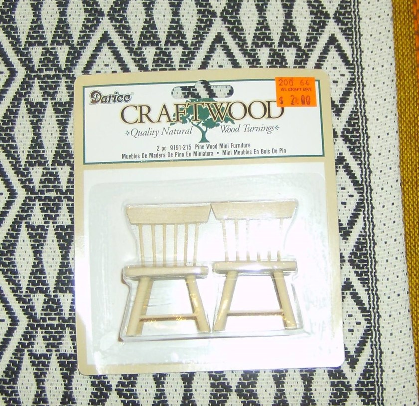 Mini chairs before. Photo by Holly Tierney-Bedord. All rights reserved.