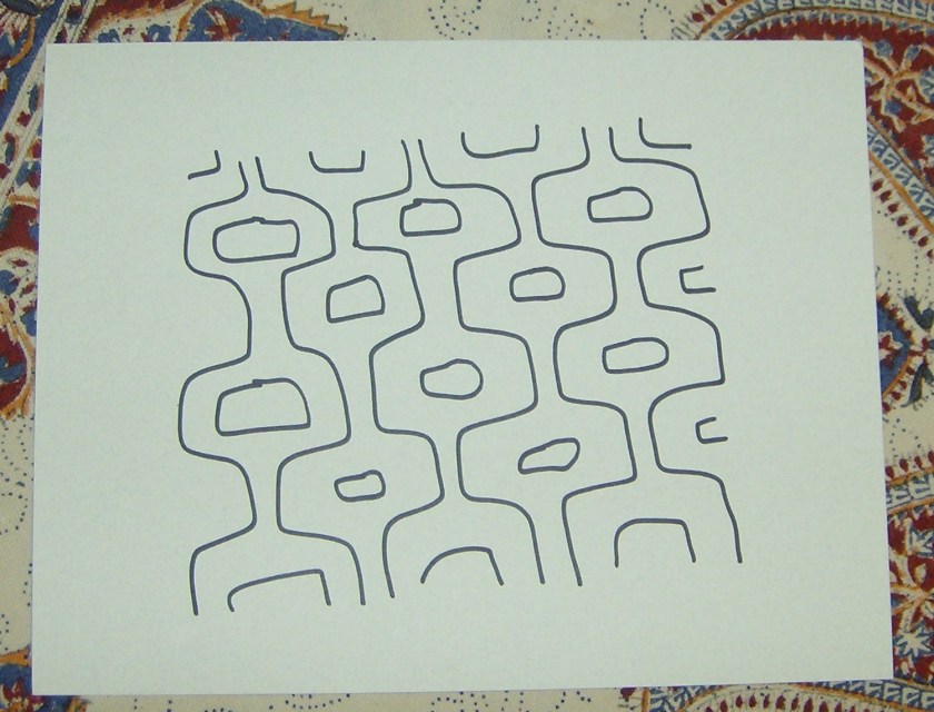 Mini mural, step one. Photo by Holly Tierney-Bedord. All rights reserved.