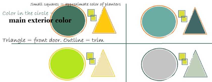 More color scheme ideas. Graphic designed by Holly Tierney-Bedord. All rights reserved.