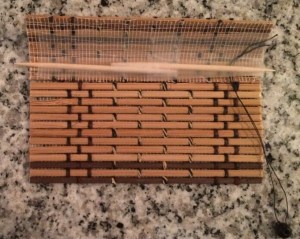 Mini blinds in progress! Photo by Holly Tierney-Bedord. All rights reserved.