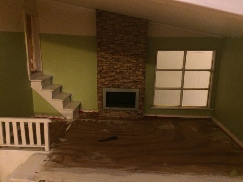 Living room in progress. Photos by Holly Tierney-Bedord. All rights reserved.