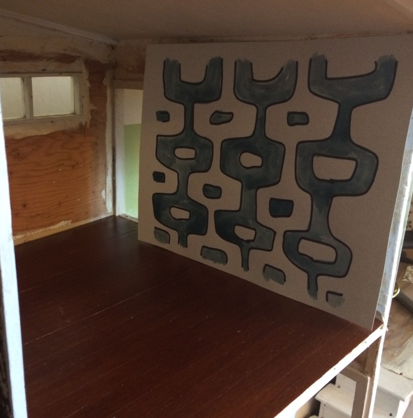 Mid-century mural for the office. Photo by Holly Tierney-Bedord. All rights reserved.