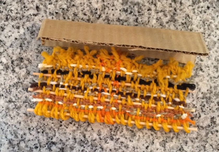 Making mini woven shades for a dollhouse. Photos by Holly Tierney-Bedord. All rights reserved.