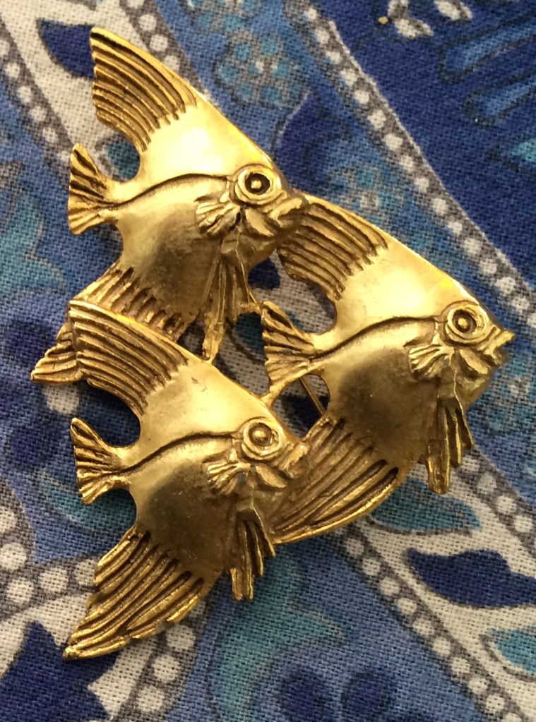 Vintage fish brooch. Photo by Holly Tierney-Bedord. All rights reserved.