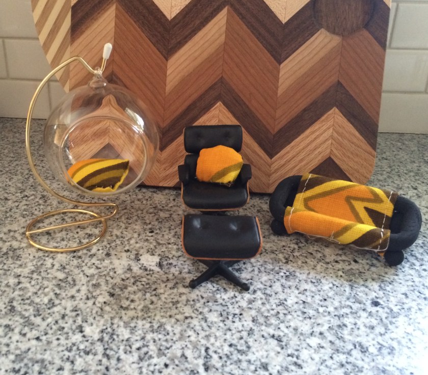 My new bubble chair works great with my other living room furniture.