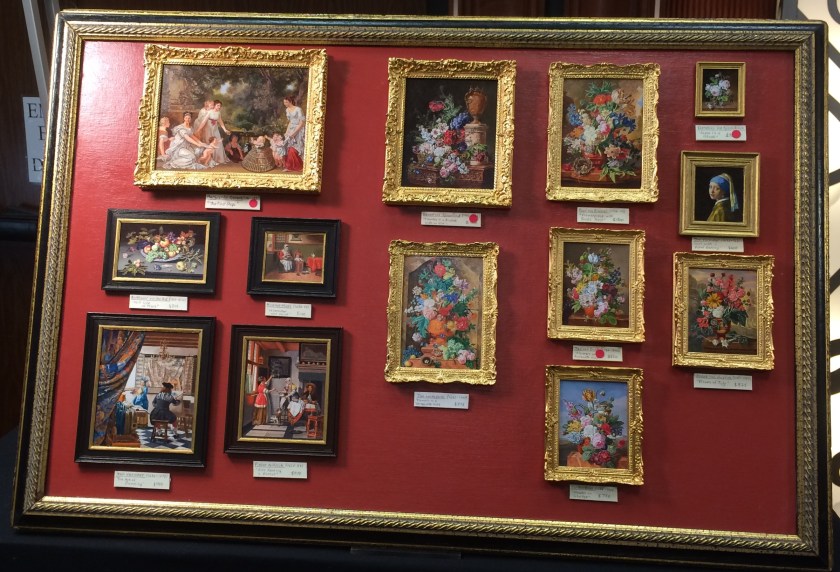 Miniature paintings by Leslie Smith. 